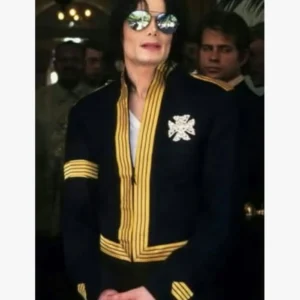 Michael Jackson Black and Gold Cotton Jacket