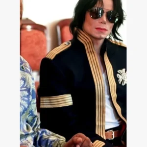 Michael Jackson Black and Gold Cotton Jackets