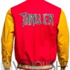 Michael Jackson Song Thriller Varsity Jacket back