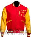 Michael Jackson Song Thriller Varsity Jacket front