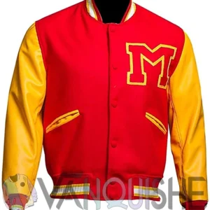 Michael Jackson Song Thriller Varsity Jacket front