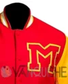 Michael Jackson Song Thriller Varsity Jacket left shoulder