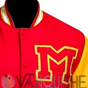 Michael Jackson Song Thriller Varsity Jacket left shoulder