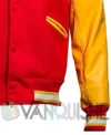 Michael Jackson Song Thriller Varsity Jacket left sleeves