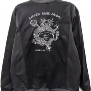 NBA Kareem Abdul Jabbar Adidas Jacket back style 3