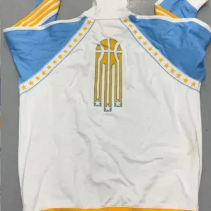 NBA Kareem Abdul Jabbar Adidas Jacket back style 5