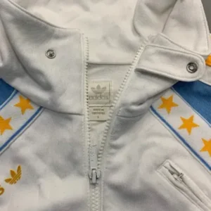 NBA Kareem Abdul Jabbar Adidas Jacket closeup style 5