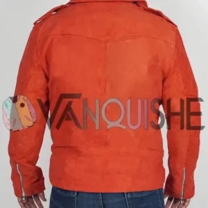 Orange Suede Jacket back