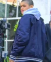 Order Jordan Alexander Gossip Girl Blue Bomber Jacket