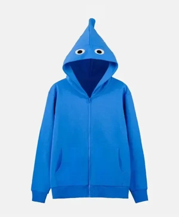 Pikmin Multi Style Hoodie blue front