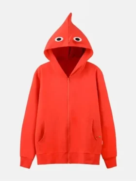 Pikmin Multi Style Hoodie red front