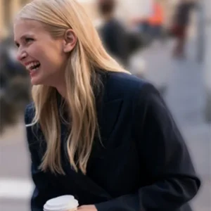 Shop Camille Razat Emily in Paris Black Wool Coat