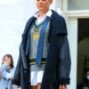 Shop Gossip Girl Julien Calloway Black Shearling Coat