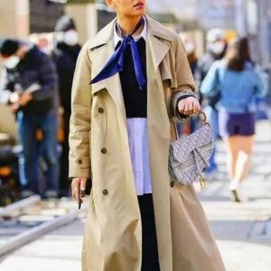 TV Series Gossip Girl 2021 Julien Calloway Beige Trench Coat