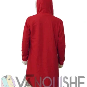 The Christmas Chronicles 2 Mrs. Claus Red Wool Fur Collar Coat back