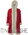 The Christmas Chronicles 2 Mrs. Claus Red Wool Fur Collar Coat front