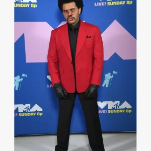 The Weeknd Red Suit