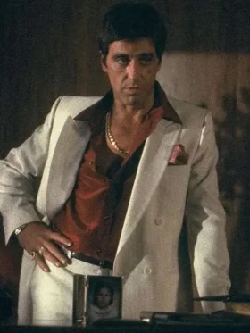 Tony Montana White Suit front