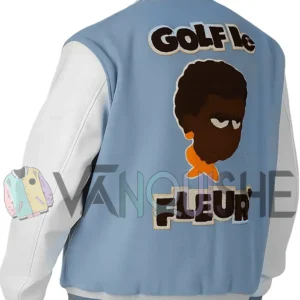 Tyler The Creator Multicolor Varsity Jacket left back