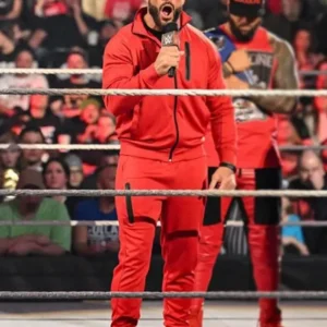 WWE 2022 Roman Reigns Tracksuit red