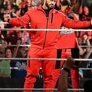 WWE Roman 2022 Reigns Red Tracksuit