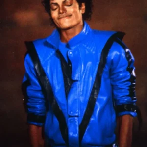 michael jackson blue jacket front