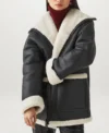 Aoife Womens Shearling Sheepskin Leather Jacket