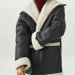 Aoife Womens Shearling Sheepskin Leather Jacket