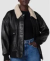 Brandie Shearling Bomber Jacket