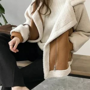 Ciara Womens Shearling Sheepskin Coat