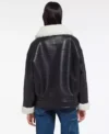 Diane Womens Shearling Leather Jacket