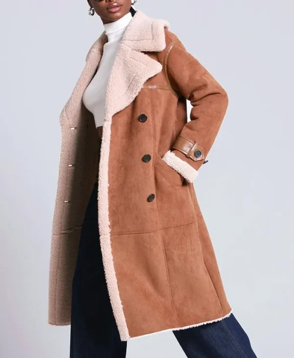 Frances Women's Shearling Brown Coat