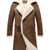 Hannah Military Shearling Women's Leather Trench Coat
