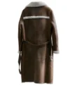 Hannah Military Shearling Womens Trench Coat