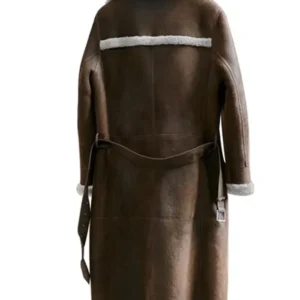 Hannah Military Shearling Womens Trench Coat