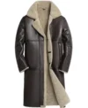 Krystal Womens Shearling Long Coat