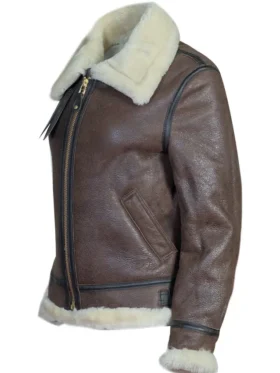 Mia Shearling Sheepskin Women Bomber Jacket