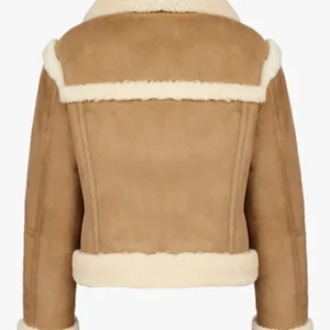 Saoirse Suede Leather Shearling Womens Jacket