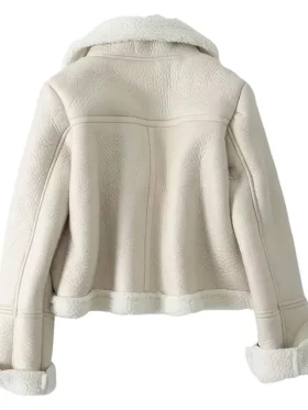 Sophie Shearling Aviator Sheepskin Bomber Jacket