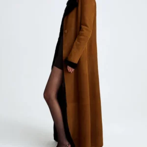 Theresa Womens Shearling Long Coat
