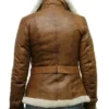 Vernice Shearling Leather Aviator Jacket On Sale