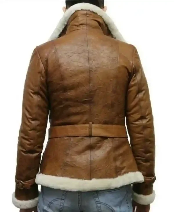 Vernice Shearling Leather Aviator Jacket On Sale