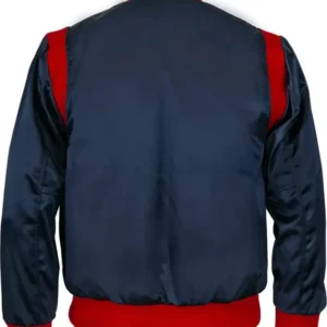 1961 LA Angels Blue Satin Bomber Jacket Back