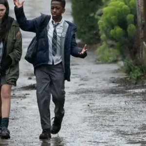 Adam Little Wing 2024 Blue Hooded Puffer Jacket