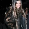 Alessandra Ambrosio Brown Fur Jacket For Women