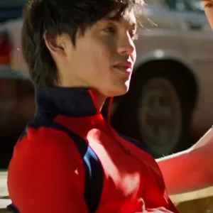 Alex Diaz Glitter and Doom 2024 Red Track Jacket