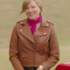 Alexa Crowe My Life Is Murder Season 03 Brown Leather Jacket