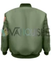 Alpha Industries MA-1 Nasa Green Bomber Jacket back