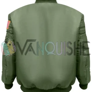 Alpha Industries MA-1 Nasa Green Bomber Jacket back
