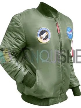 Alpha Industries MA-1 Nasa Green Bomber Jacket right